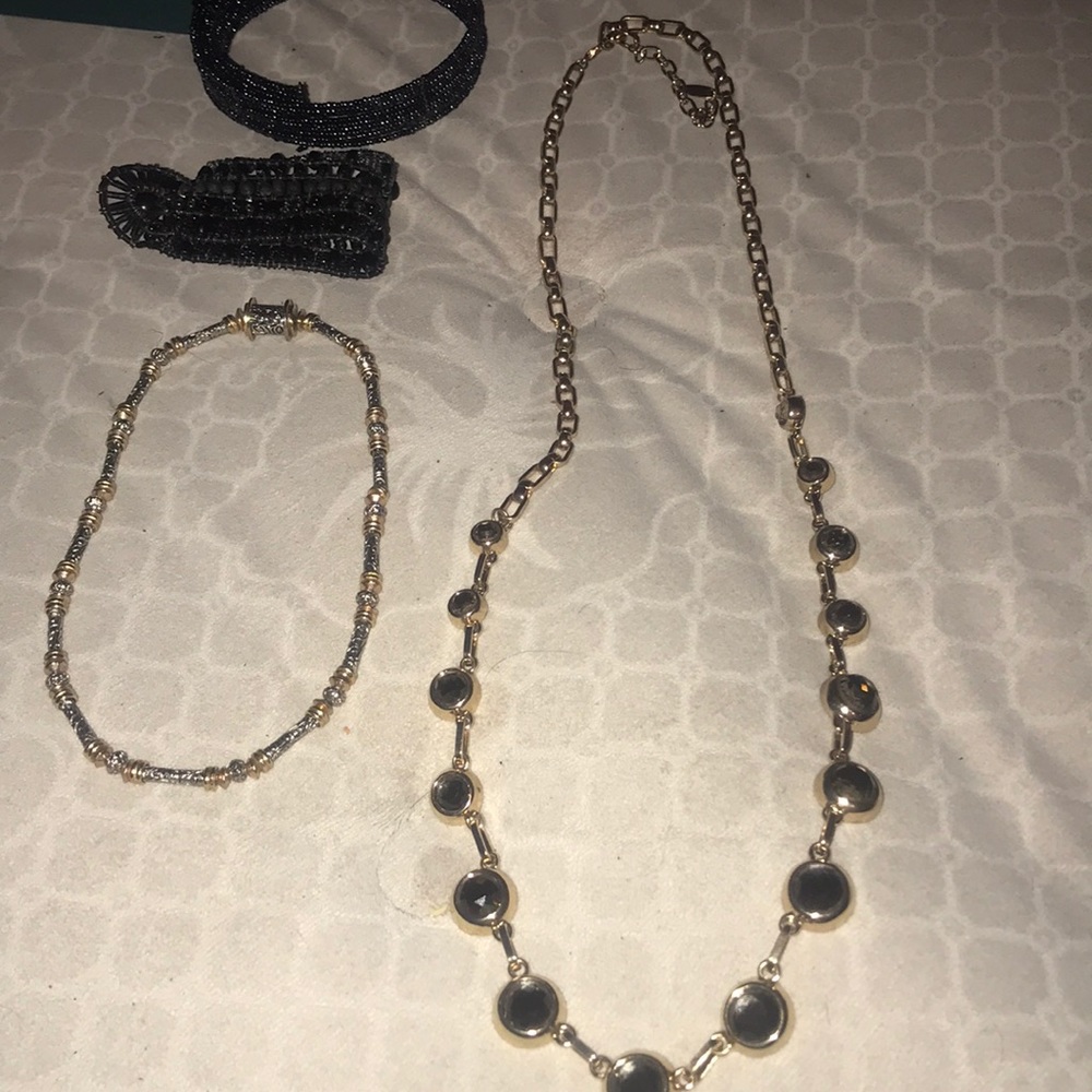2 bracelets 3 necklaces